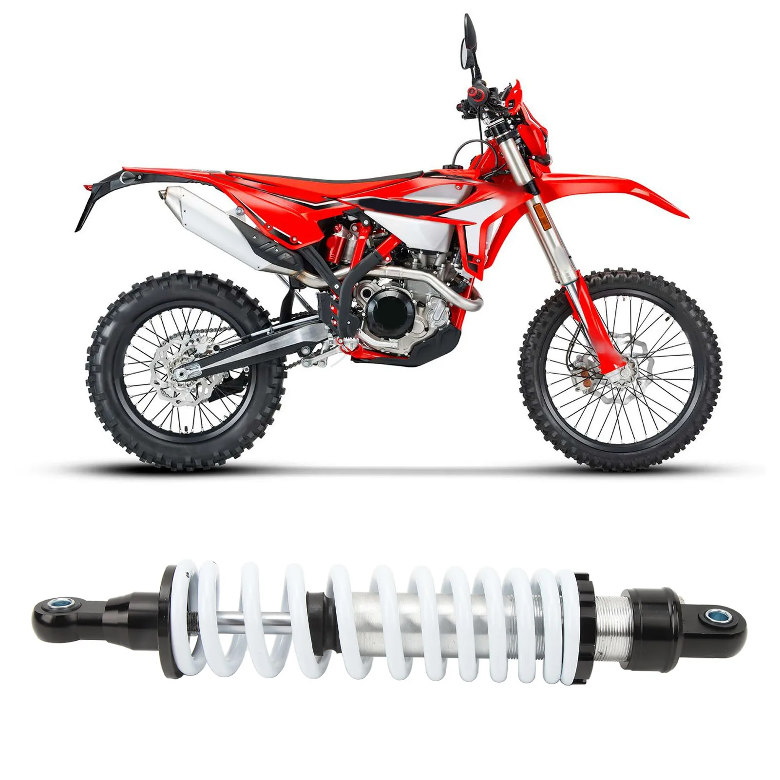 360mm Shock Absorber with Adjustable Damping  Suspension Damper for 10 -20 Dirt Bike Motorcycle  QUAD  kart