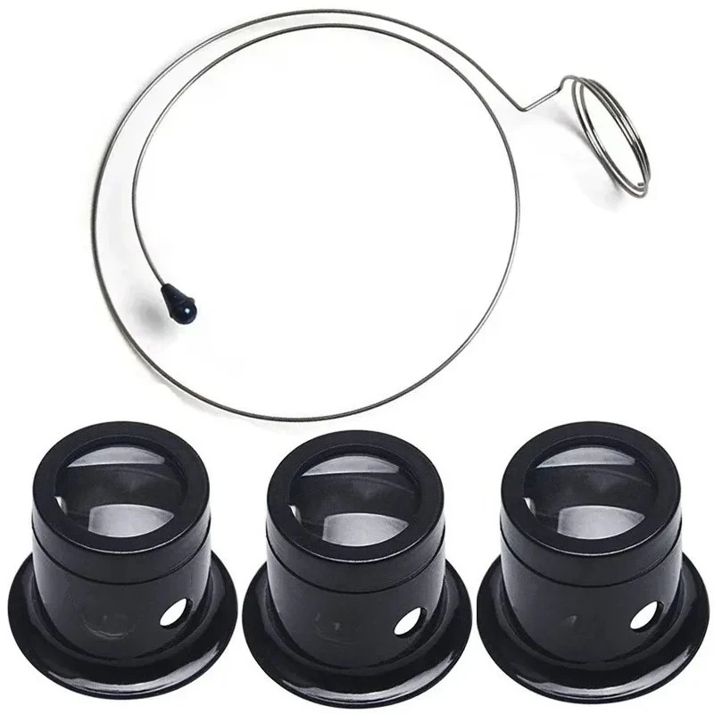 4pcs/set Watch Magnifier Tool Eye Loupe Loop Magnifier Magnifying Glass Jewelry Magnifying Tools