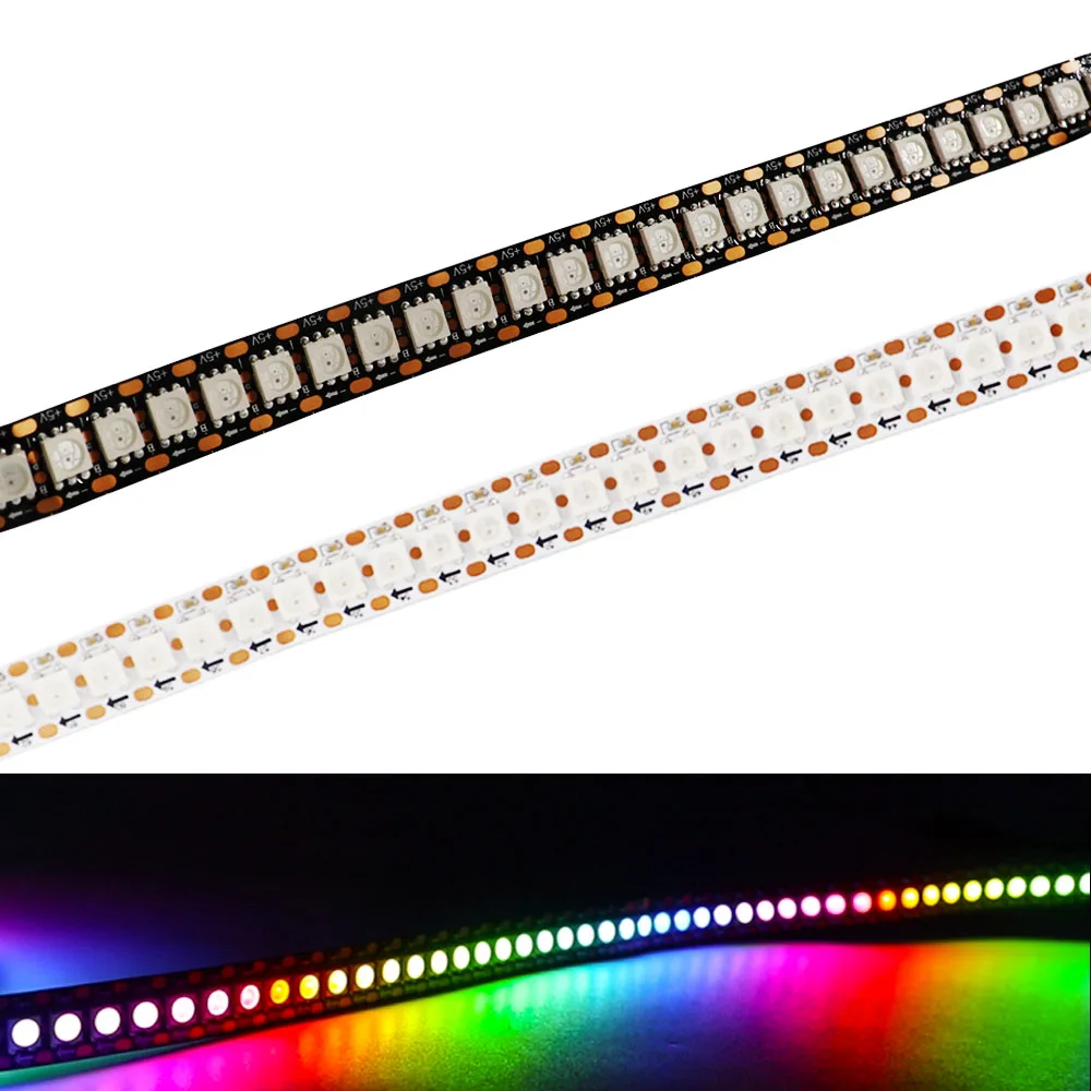 

WS2812B WS2813 WS2815 144 Leds/m 5050 RGB Smart LED Strip Individually Addressable IC 144Pixel Tape Light IP30/65/67 DC5/12V