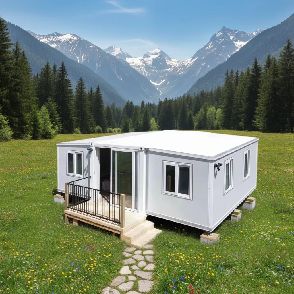 Custom 40ft 20ft Luxury Prefab Villa 2 3 4 Bedrooms Prefabricated Foldable Expandable Container House Portable Mobile Tiny Home