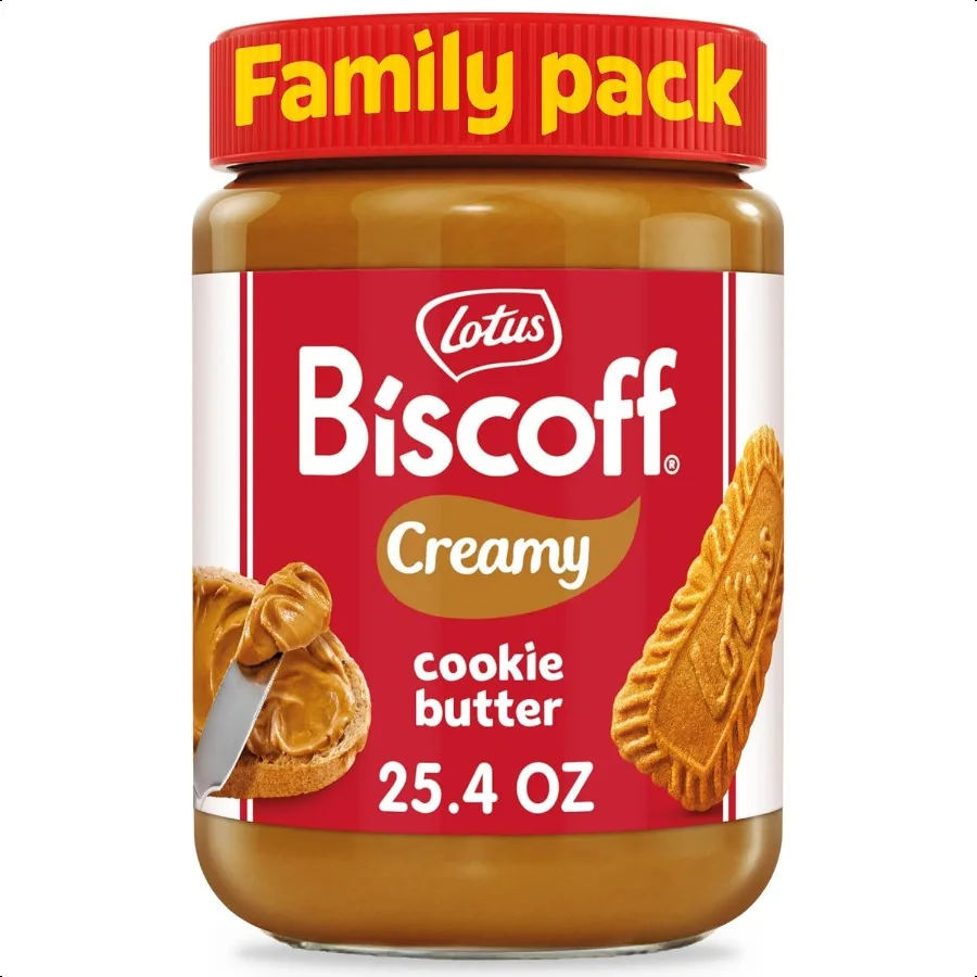 

Масло для печенья Lotus Biscoff, сливочное без ГМО + веганское 25,4 унции