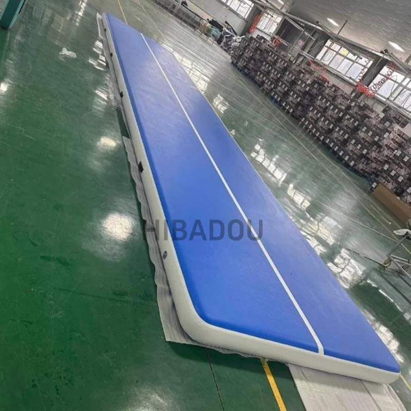 Tapis d'air de gymnastique 8m 9m 10m piste d'air gonflable tapis de culbutage tapis de sol gonflable avec pompe