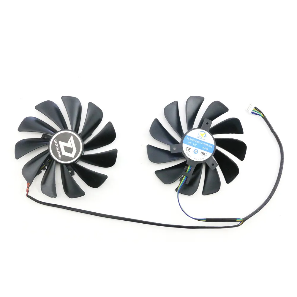 Pour PowerColor RX 5700XT 5700 5600XT ventilateurs de refroidissement pour Red Dragon refroidisseur ventilateur graphique ventilateurs de remplacement