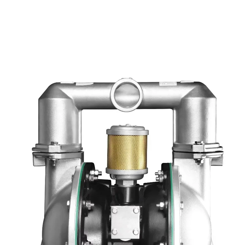 【Mais vendido】 Bomba de alta pressão de água de diafragma aro duplo de ar pneumático de aço inoxidável de 2 polegadas