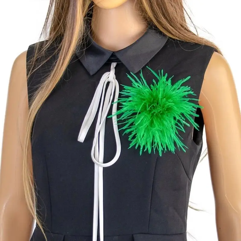 39BC Snoep Kleur Pluche Veer Applicaties voor DIY Hoed Kleding Broche Naaipatches