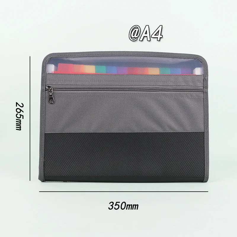 3 types 13 pocket organ bag, expandable folder with double-layer zippers porta,ble monthly bill receipt organizer,