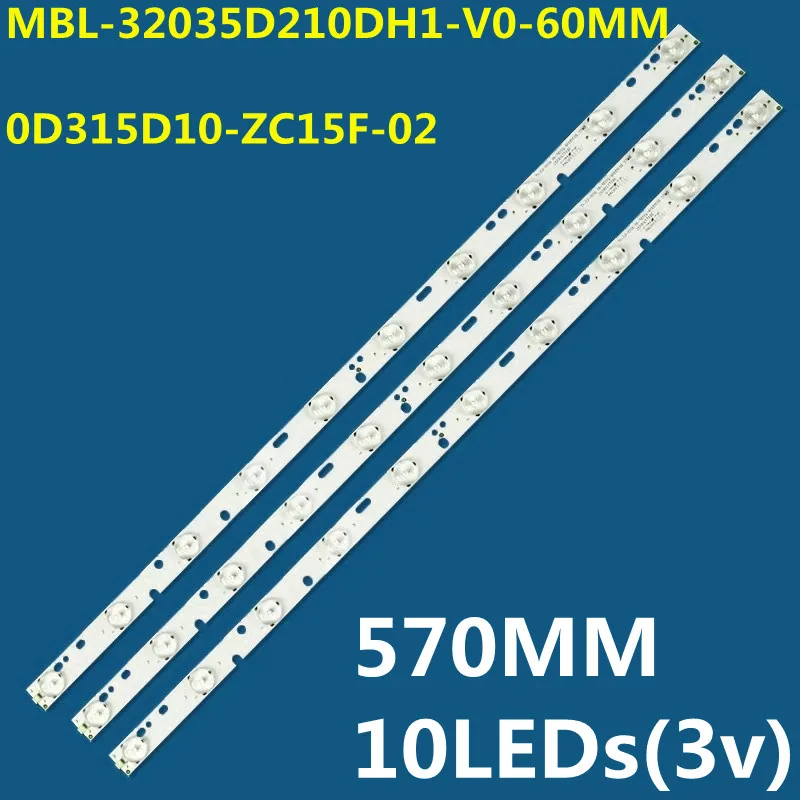 30PCS LED Strip KJ315D10-ZC14F-03 303KJ315034 for IC-B-KKL32D032 JL82K5 MBL-32035D210DH1-V0-60MM DNS V32D2500 VY315LK01-AMW1