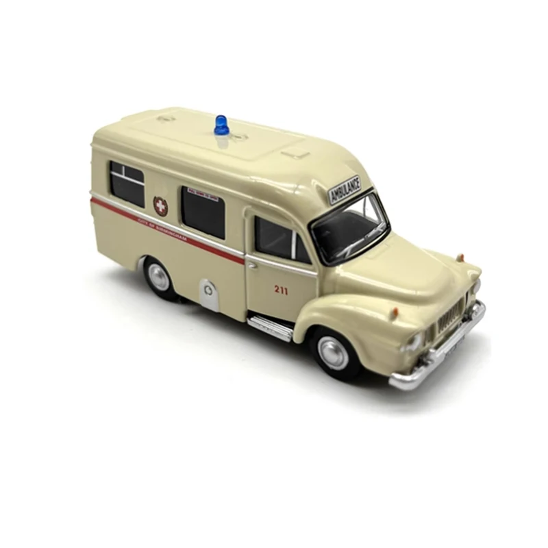 OXFORD Diecast 1:76 Scale Birmingham J1 Ambulance Alloy Retro Car Model Finished Product Simulation Toy Gift Static Model