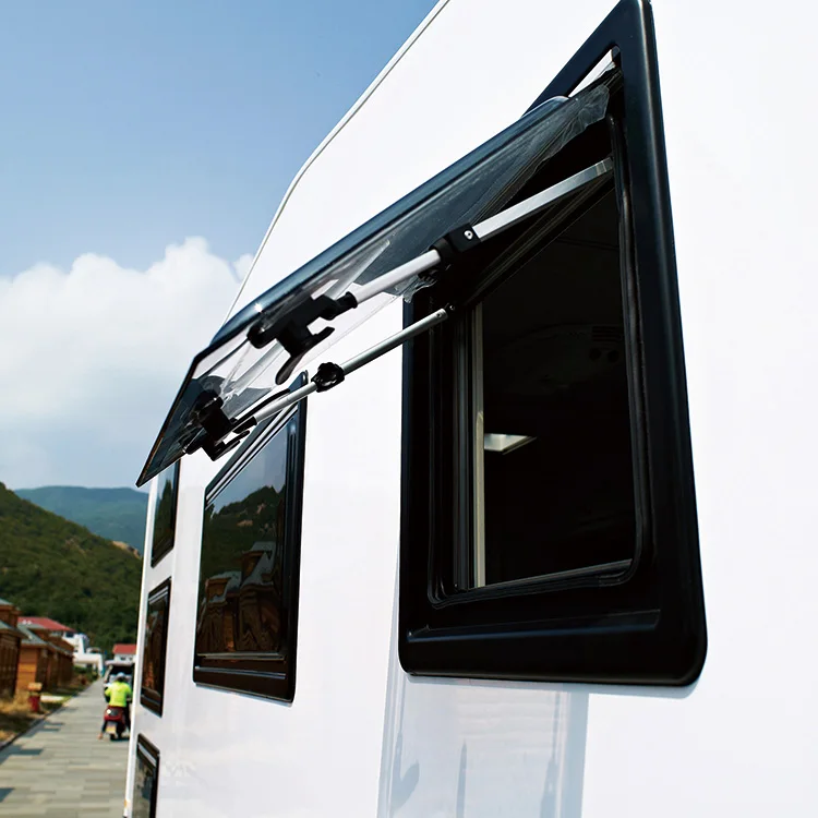 

Best Price ASA Material 900X900mm RV Window Camper Motorhome Side Window With Fly Net and Blind