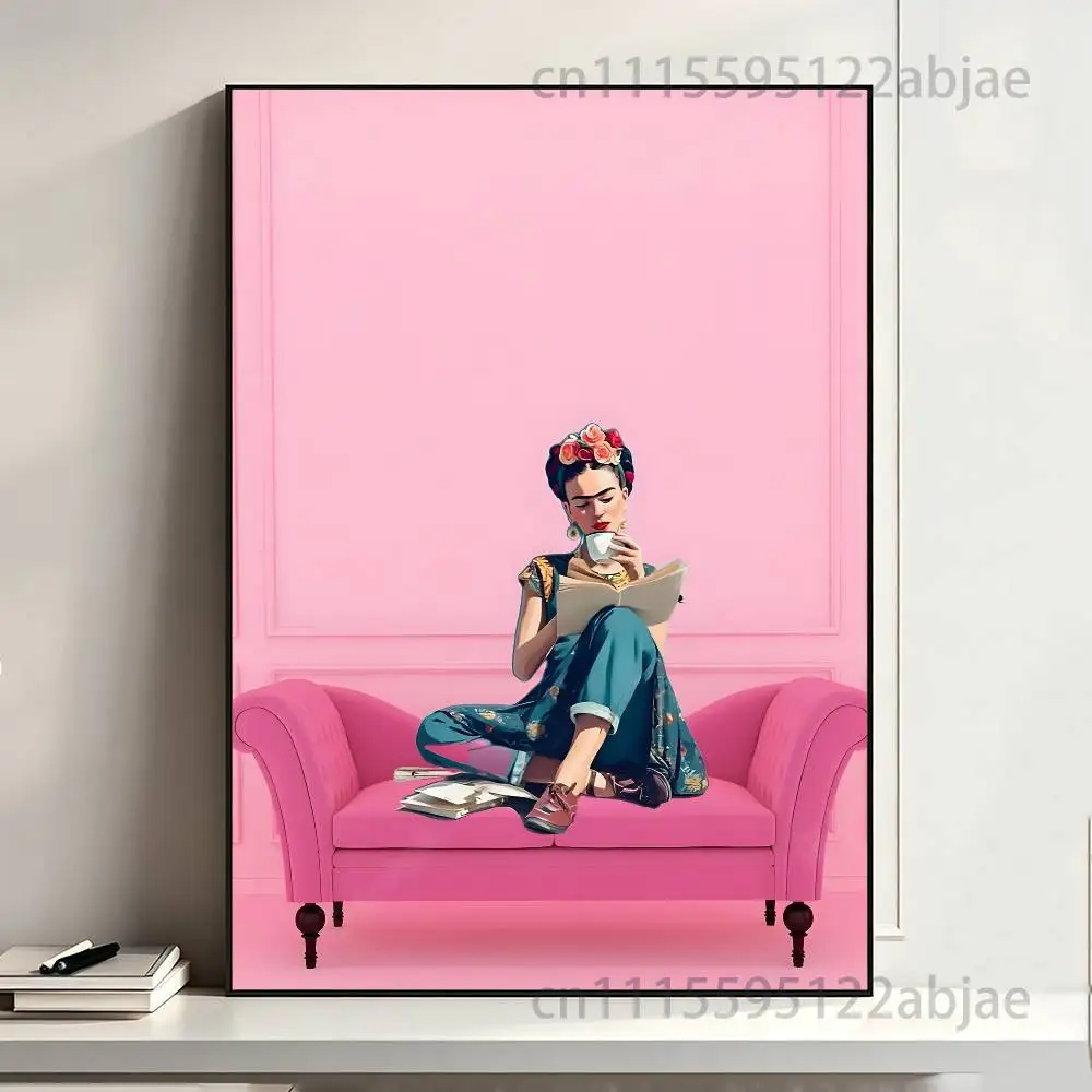 F-FridaS-S K-Kahlo Poster HD Art Sticky Wall Waterproof Home Living Room Bedroom Bar Aesthetic Decoration