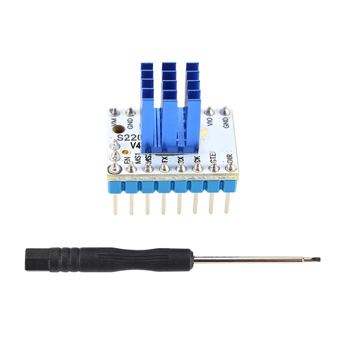 ABXHA TMC2209 V4.0 스테퍼 모터 드라이버 3D 프린터용 조용한 작동, 방열판 포함 5.5-28V 2.8A, 향상된 마이크로스텝