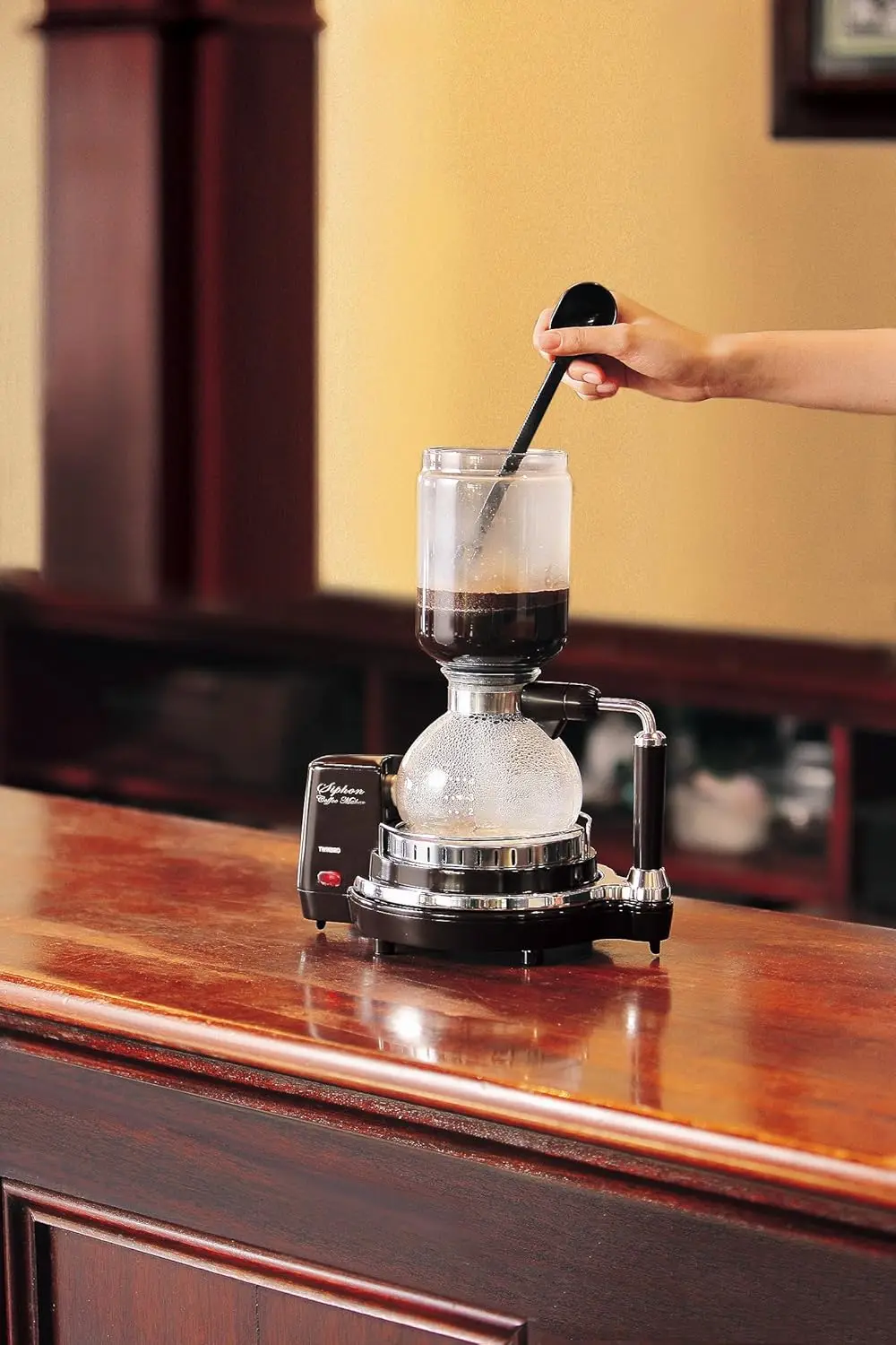 siphon coffee maker dark brown CM-D853BR