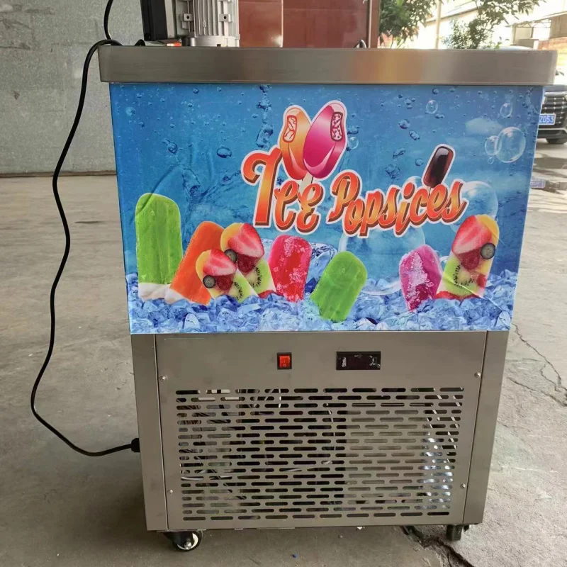 

850W Stainless Steel Ice Lolly Stick Machine 1 Mold Ice Popsicle Machine Ice Cream Bar Making Equipment Freezer Yogurt Maker