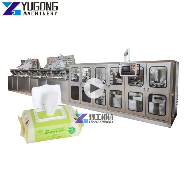 High Quality Production Line Machine Wet Wipes High Speed Full-Auto Nonwoven Baby Disinfected Wet Wipes Making Machine