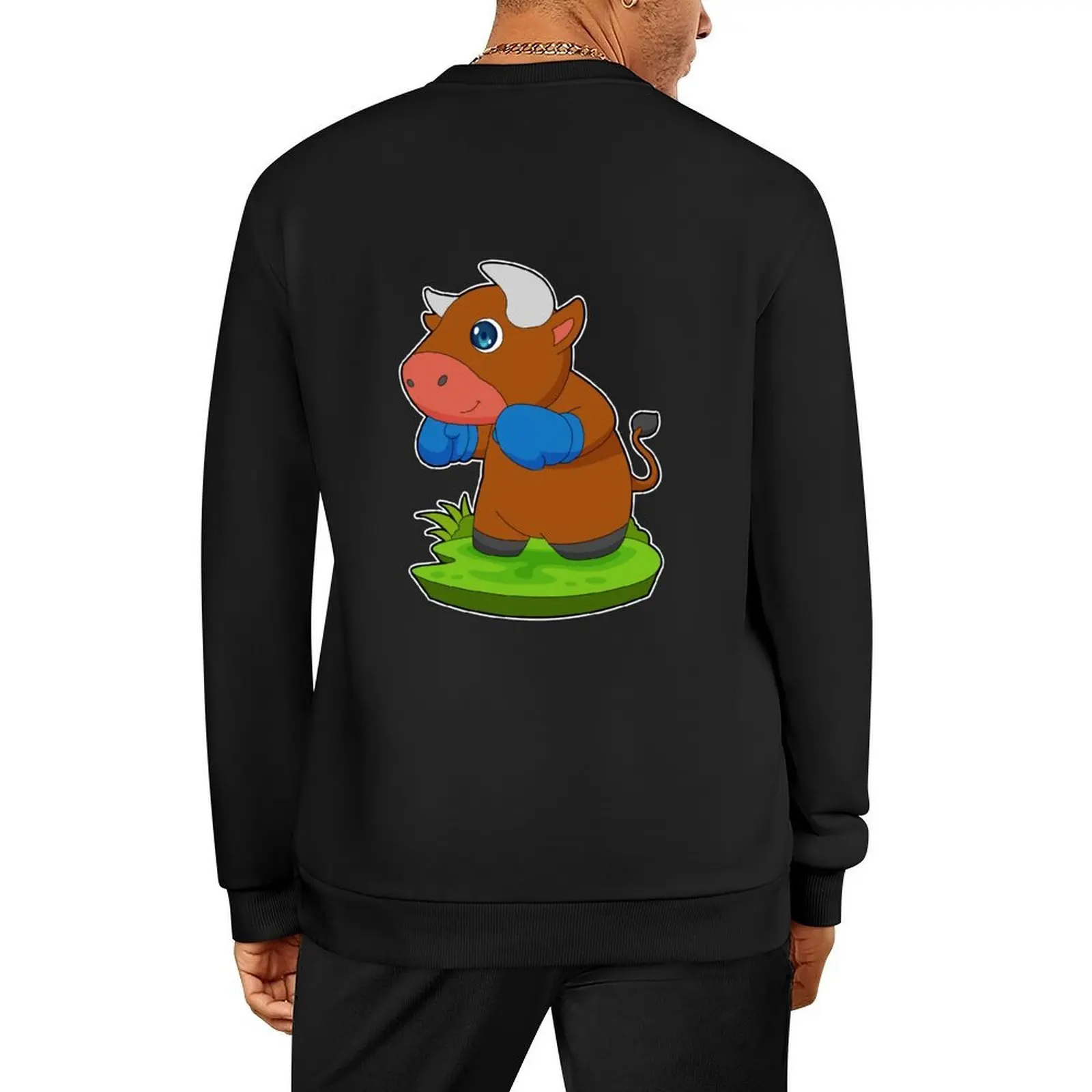 

Bull Boxer Boxing gloves Boxing Pullover tracksuit men korean autumn clothes men's sweat-shirt set sports sweatshirt man