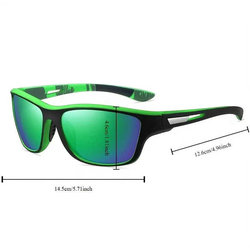 قطعتان من النظارات المربعة العصرية للرجال مع إطار مريح من البولي كربونات وديكور كاجوال ونظارات يومية عصرية