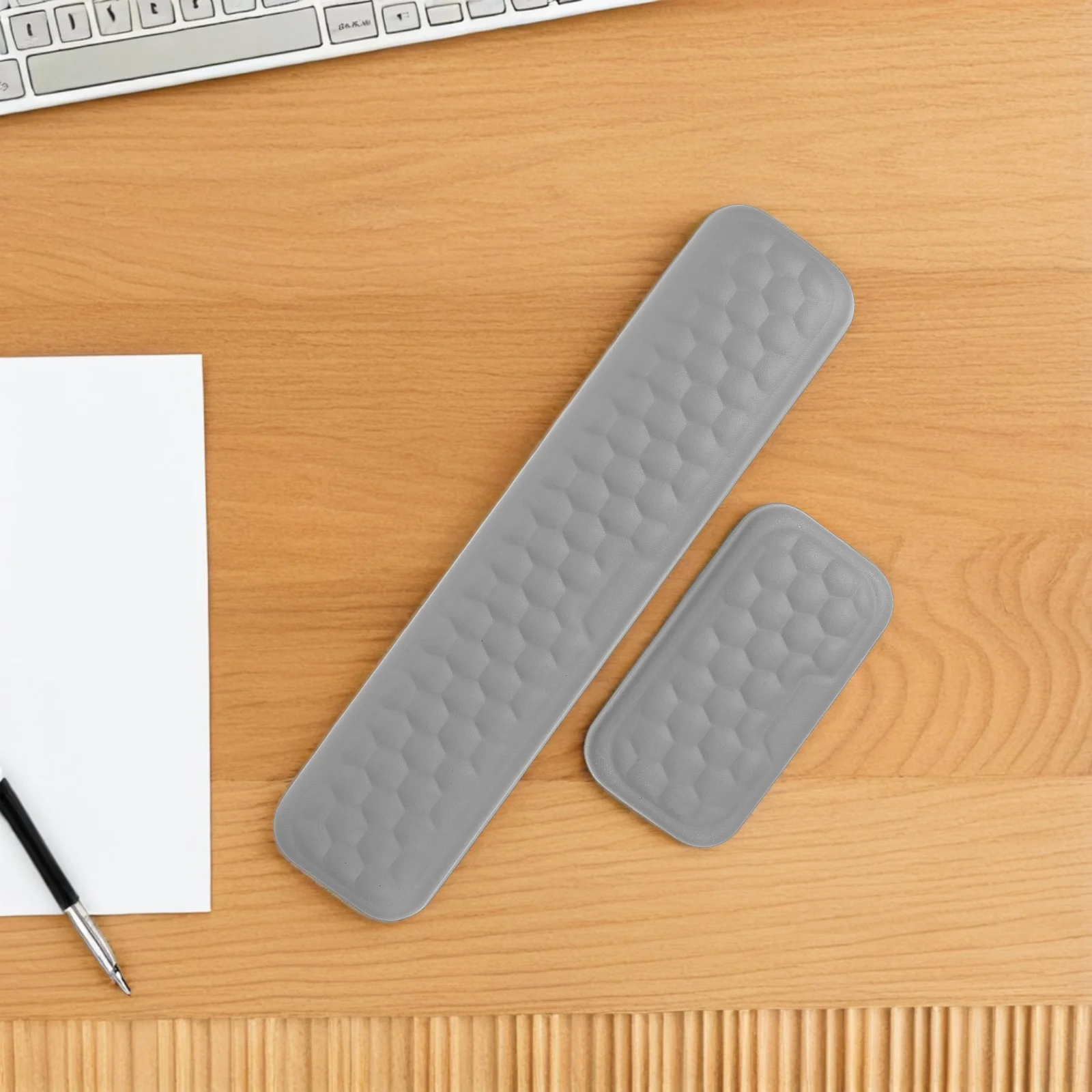 

Wrist Rest Pad Keyboard Support Mouse Office Memory Foam Mechanical Large Size Ergonomic Desk Pad Pure Color High Density Easy