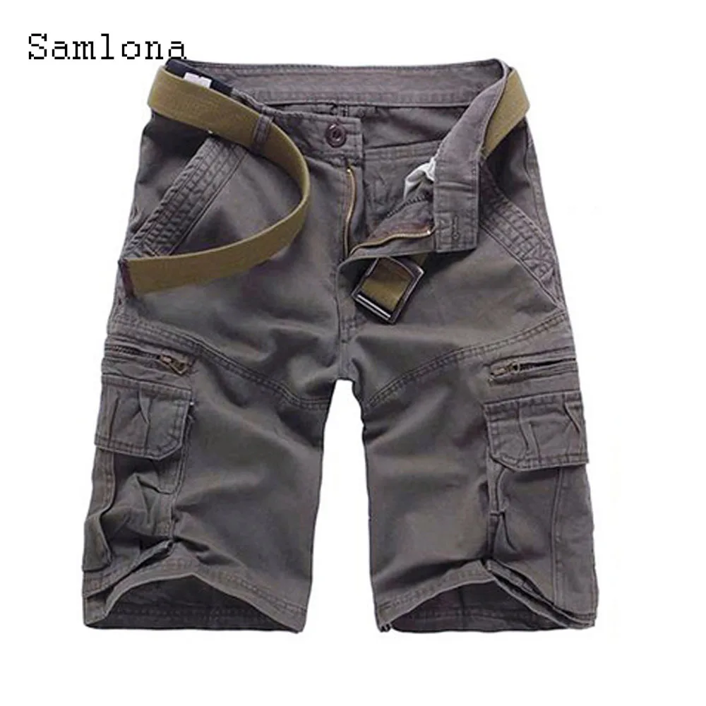 2023 Stylish simplicity Men Fashion Basic Shorts Plus Size Men Knee-Length Bottom Latest Summer Casual Retro Stand Pocket Shorts