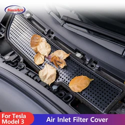 Car Air Flow Vent Cover Melt-Blown Air Inlet Air Filter Trim Auto Accessories for Tesla Model 3 2016 2017 2018 2019 2020 2021