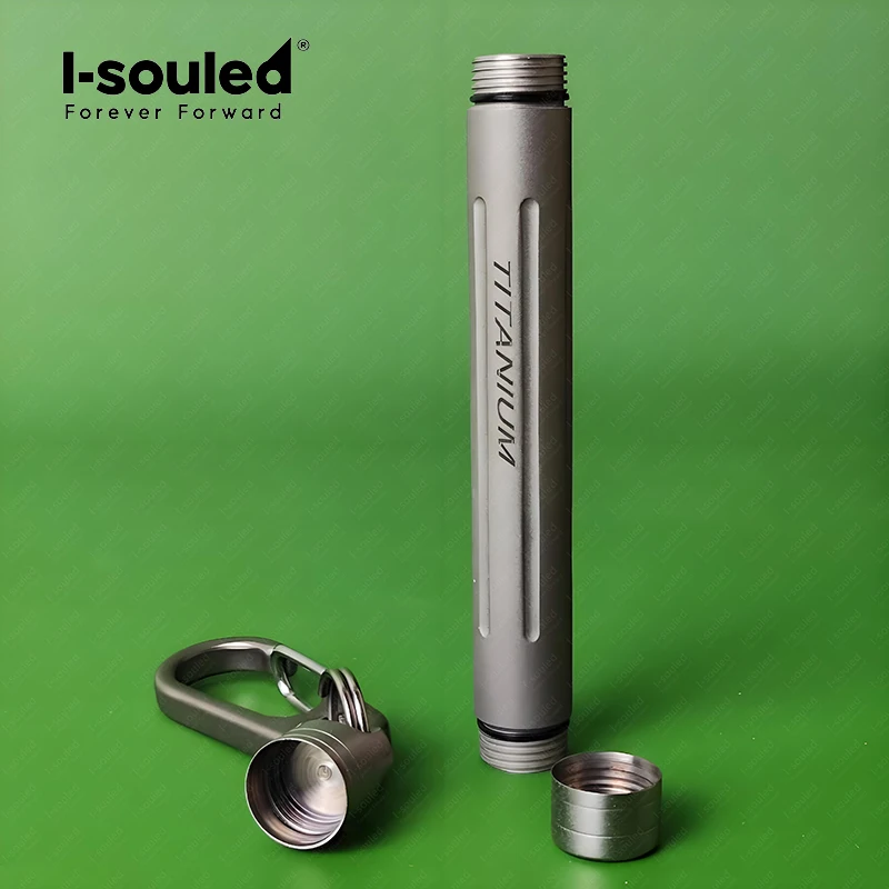 ULTRA Titanium Toothpick Case Waterproof Pill Fob Camping EDC Mini Jar