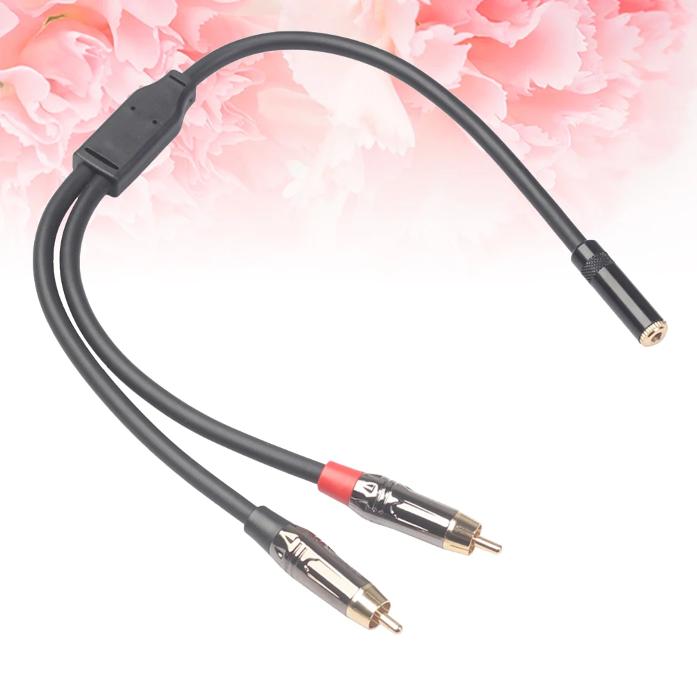 

3.5Mm Female To 2 Male Audio Adapter 0.3M Gold Plated Zinc Alloy Aluminum Port Pvc Coated Flexible For Smartphone Computer