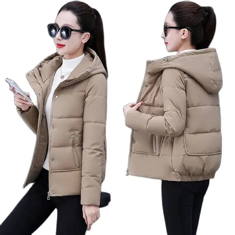 

Down And Cotton-Padded Jacket Women's Short 2023 Winter New Versatile Women's Bread Clothes Students Keep Warm And Thicken Coat