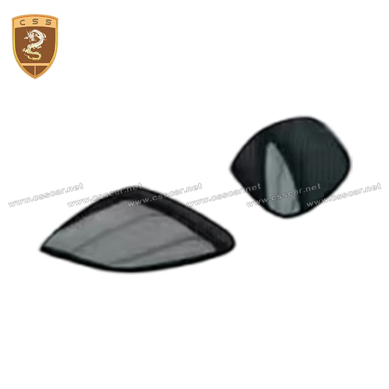 Portofinom MSY Style Dry Carbon Fiber Wind Knife Splitter Spoiler Canard For Ferrari Side Skirt Winglet Splitter Car Bodykits