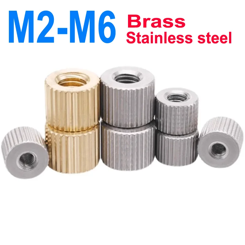 

M2 M2.5 M3 M4 M5 M6 Flat Head Blind Knurled Thumb Nut Stainless steel /Brass Hand Tighten Nuts