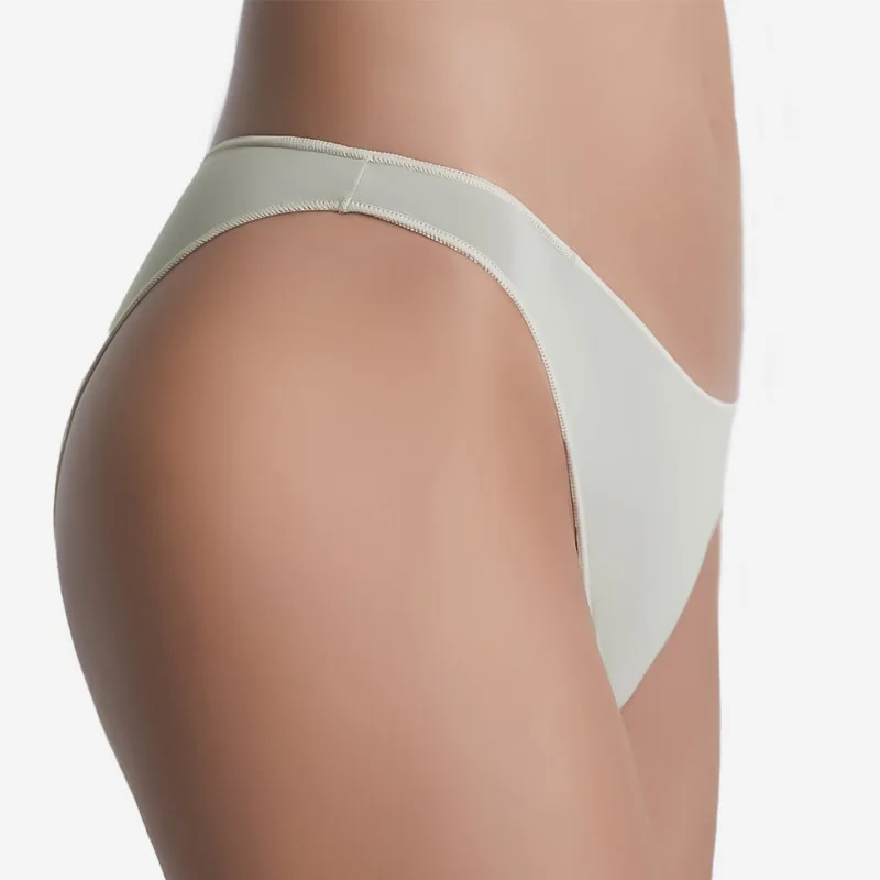 통기성 좋은 코튼 로우라이즈 브리프 하이컷 팬티, 매력적인 신축성
