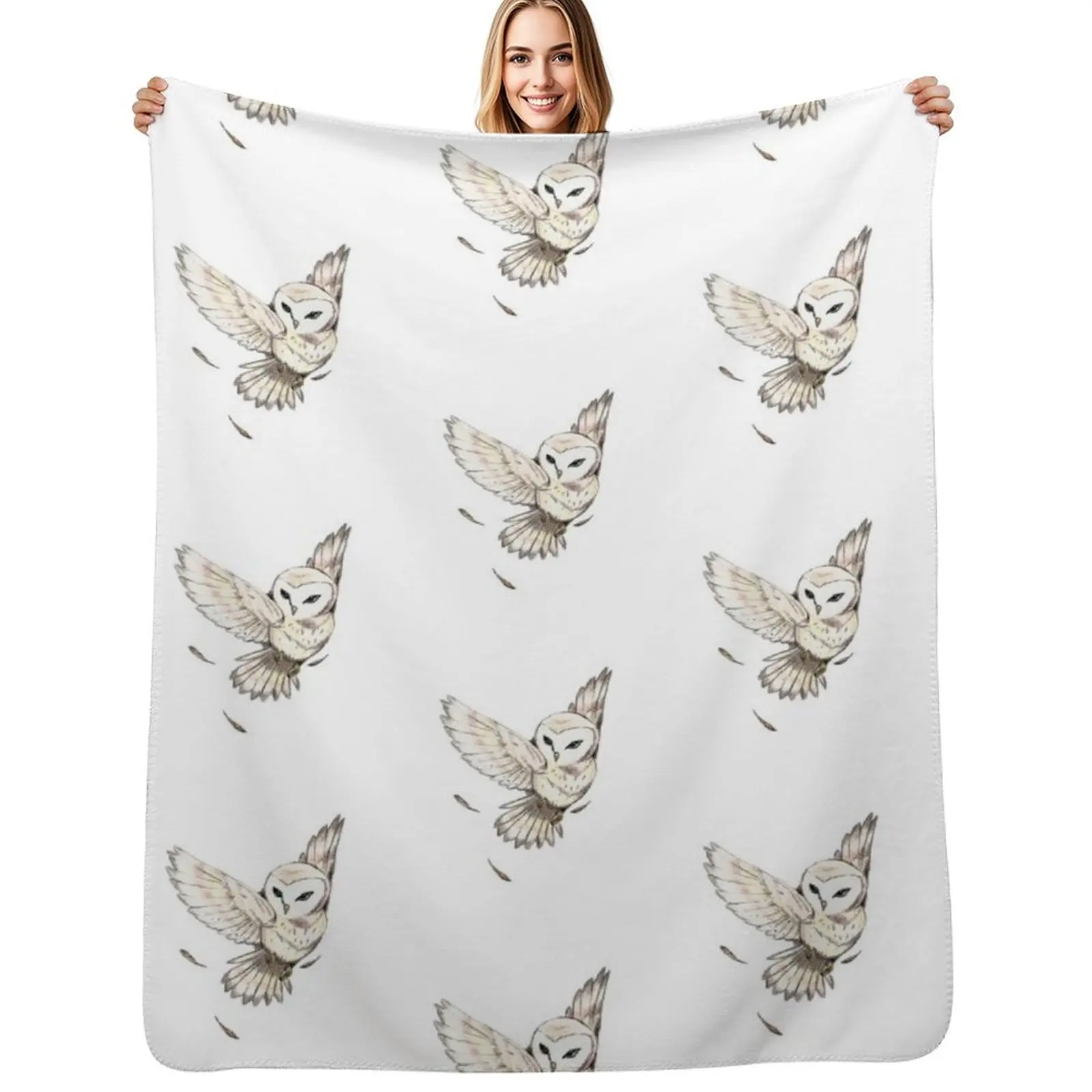 

Hedwig Cartoon Wizard Sticker Throw Blanket Warm Comfortable Blanket Gift for Parents Friends