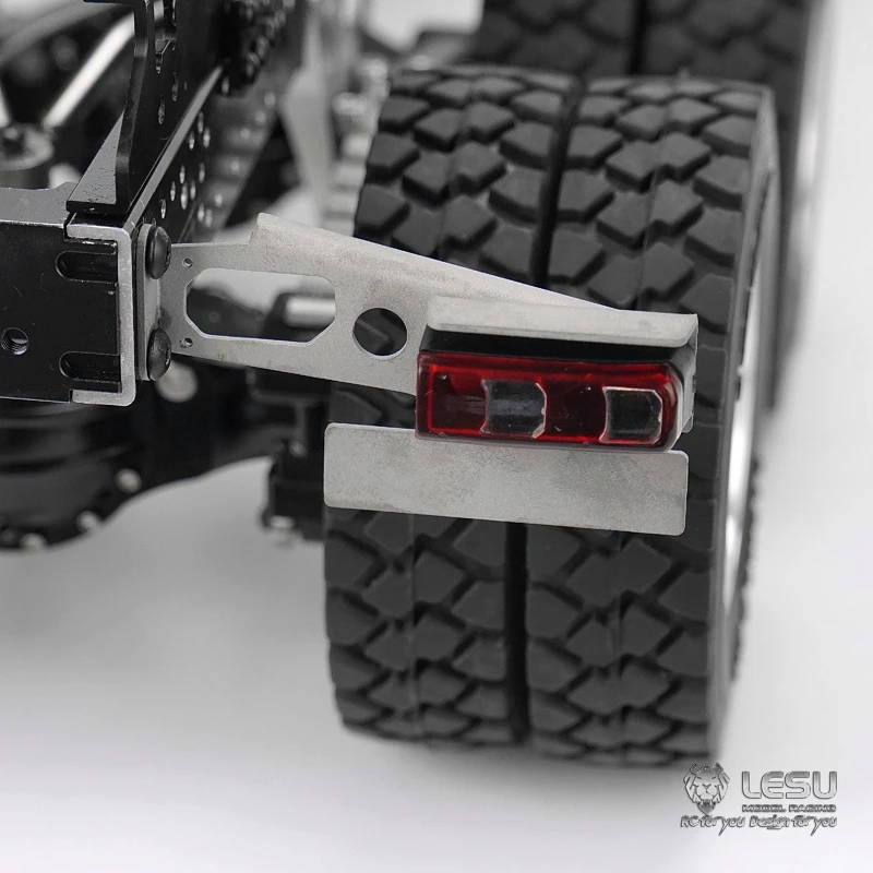 LESU Metal Taillight Mount Rack for 1/14 TAMIYA RC Benz Arocs 3348 Dumper Truck Model DIY Car