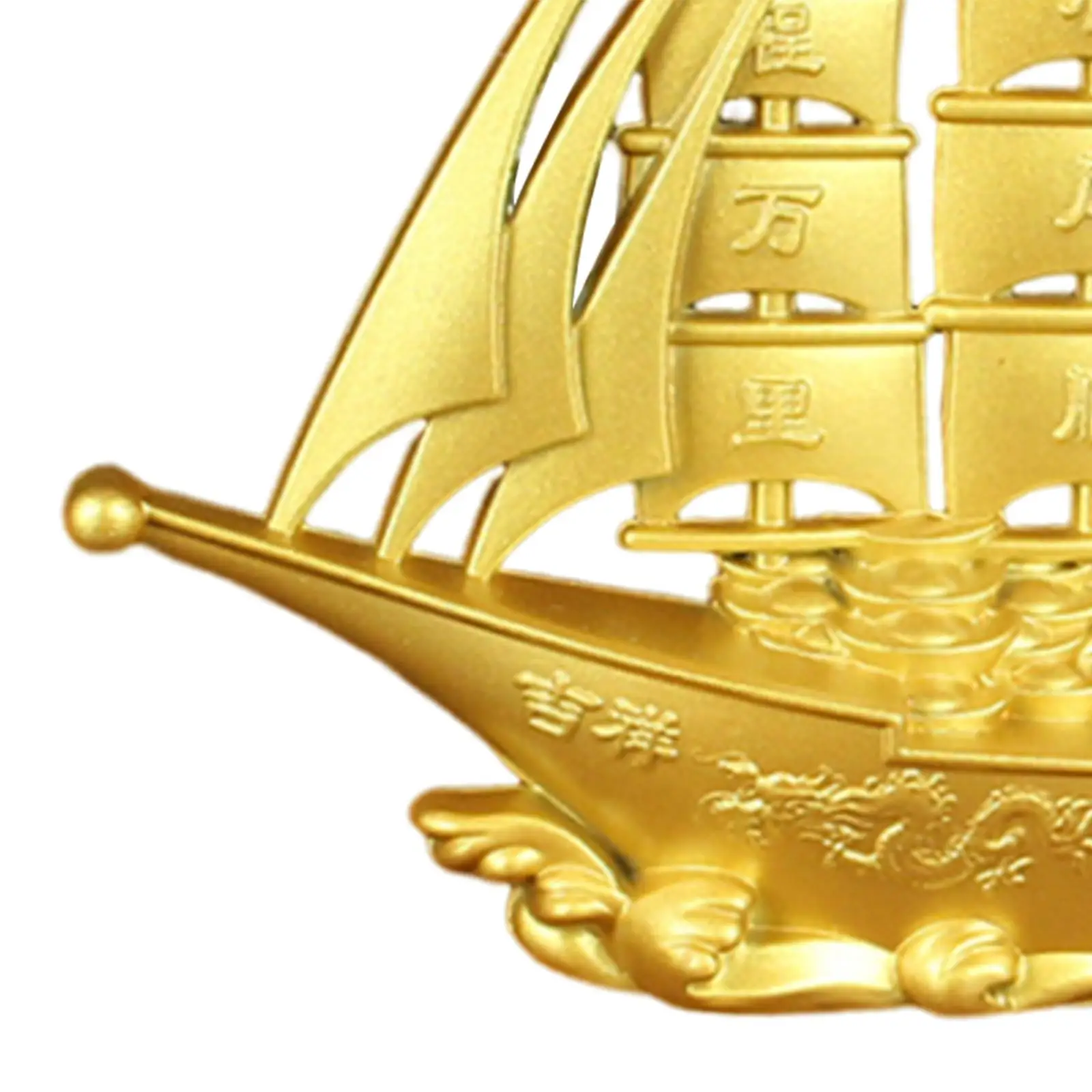 Sailing Boat Decor Collectible Anniversary Gift Sailing Ship Model Feng Shui Decor for Cafe Entrance Bedroom Bookshelf Tabletop