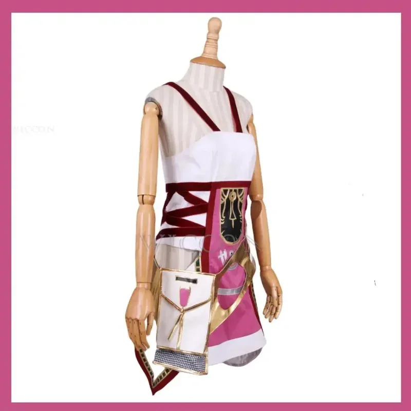 Anime game Lightning Returns: Final Fantasy XII hand over Farron cosplay costume wig combat uniform dress woman sexy Halloween s