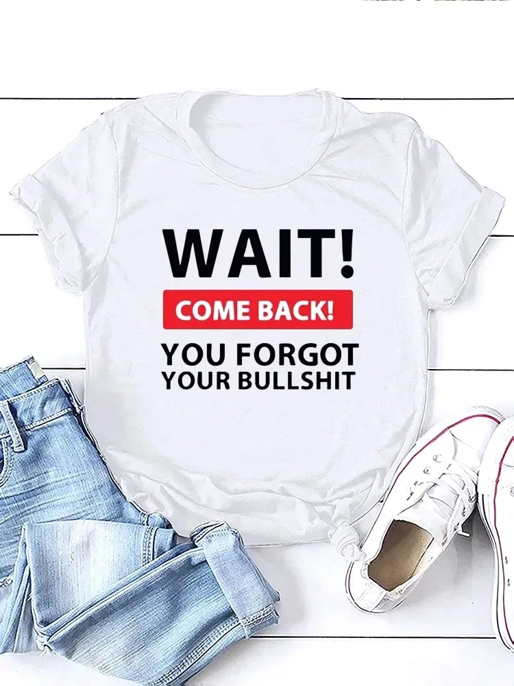 

Quirky Printed T-shirt Women's Casual Short-sleeve Tops, New Summer Fashion with Comfortable Fabric and A Round Neckline T-shirt