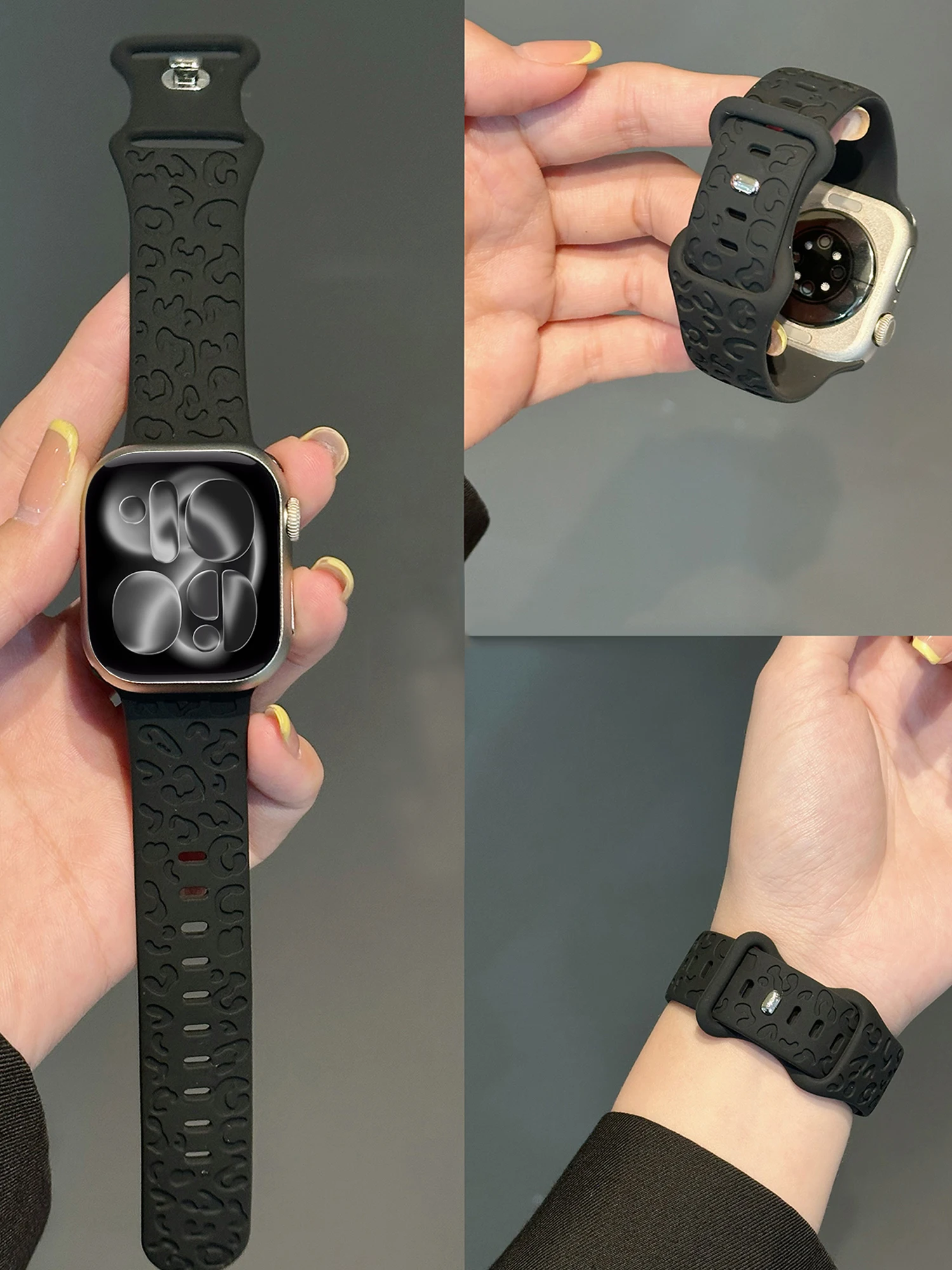 Engraved Strap For Apple Watch 11 Band 42mm 46mm 44mm 41mm 40mm 49mm 38 45mm bracelet correa iwatch series 10 9 8 7 SE3 Ultra3 2