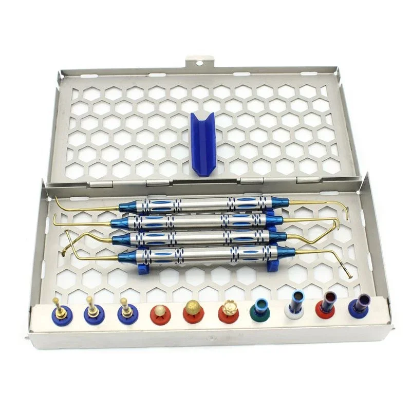 Dentals Maxillary Sinus External Lifting Tool Set Emery Head Stop Ring Tool Set