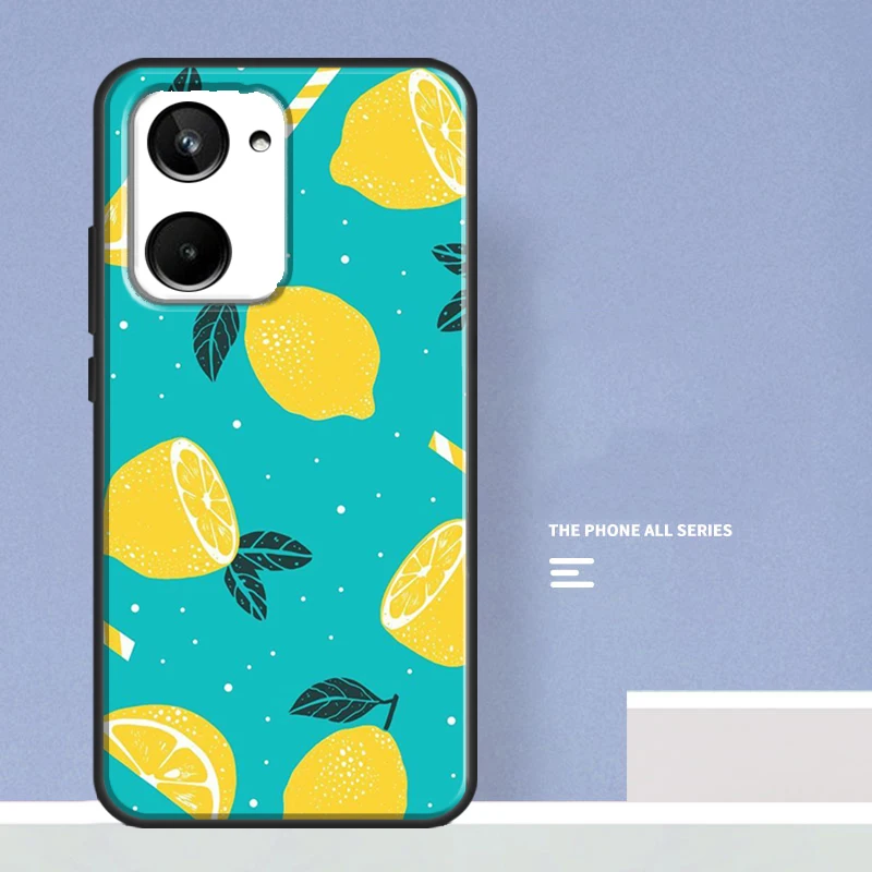 Fruit Lemon Case For Realme GT Neo 5 2 3 GT3 8 9 10 Pro Plus C11 C15 C21 C30 C31 C35 C33 C55 C25s C21Y