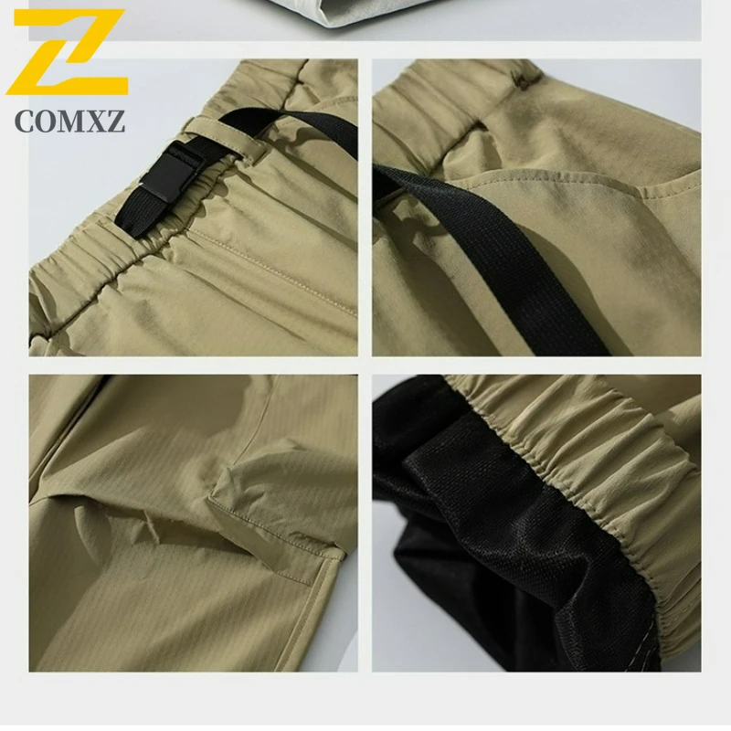 Retro Utility Trousers New 2025 Autumn Outdoor Camping Travel Pants Casual Male Urban Street Style Fashion Breathable Overalls