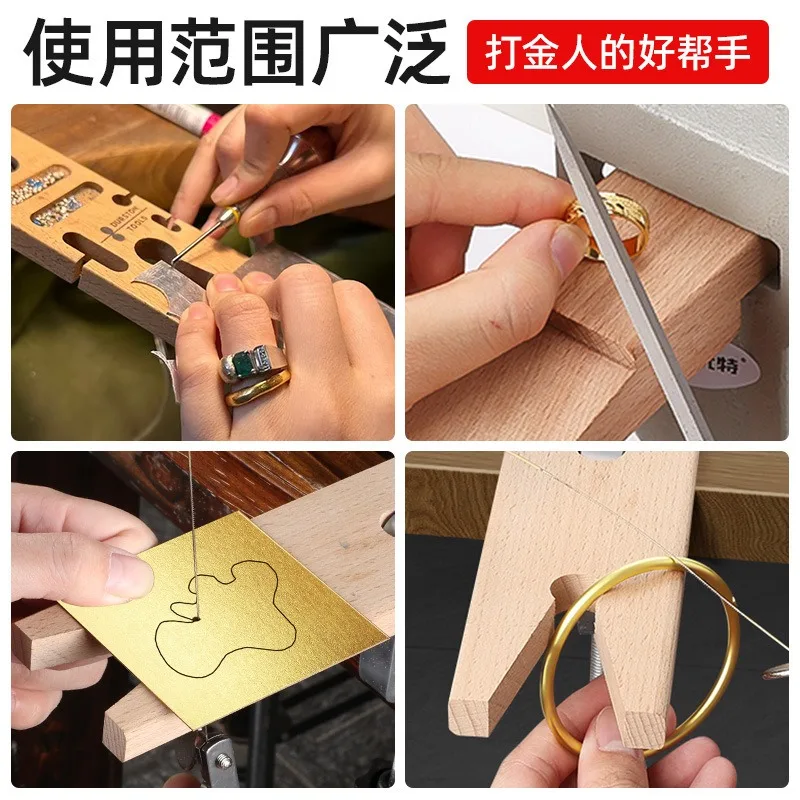 Jewelers Bench Pin Set with C-Type Clamp Gold Silver Jewelry Making Forming Workbench Tool
