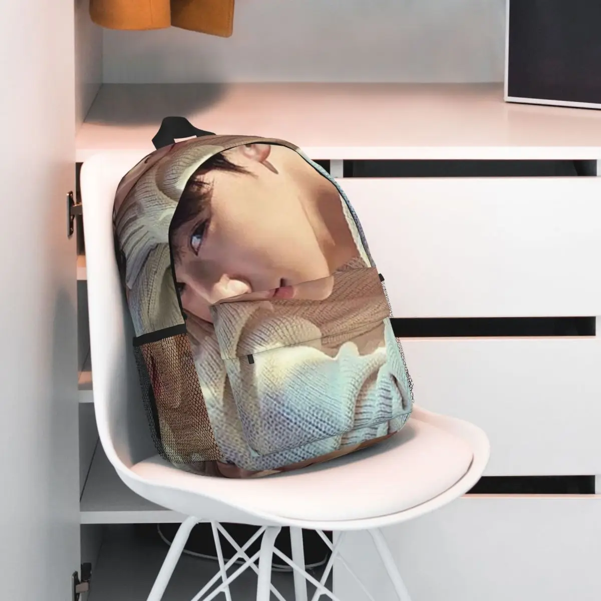 Cha Eun Woo Korean Actor Backpack Student BookBag Children School Bag Laptop Shoulder Bags for Boys Girls