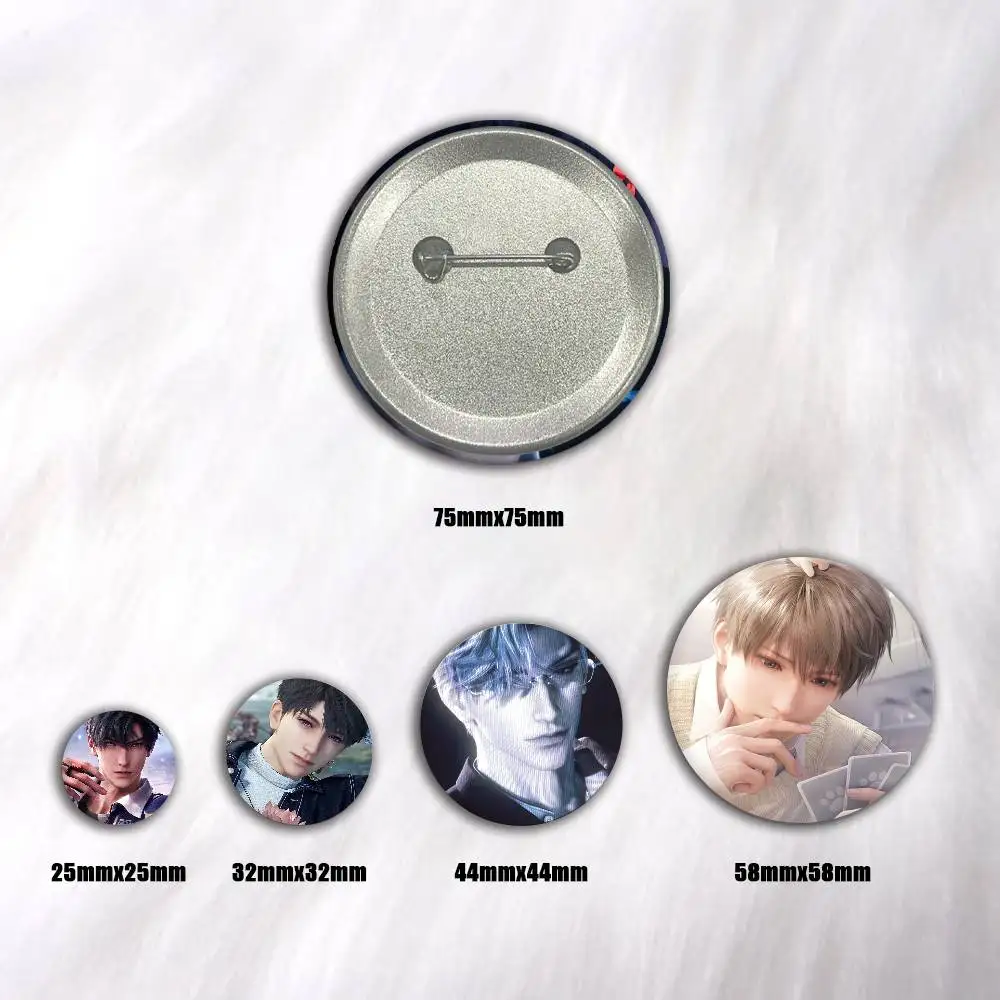 A-Love And Deepspace Anime Round Badges, Brooches, Clothing Accessories, Birthday Gifts, Anime Conventions