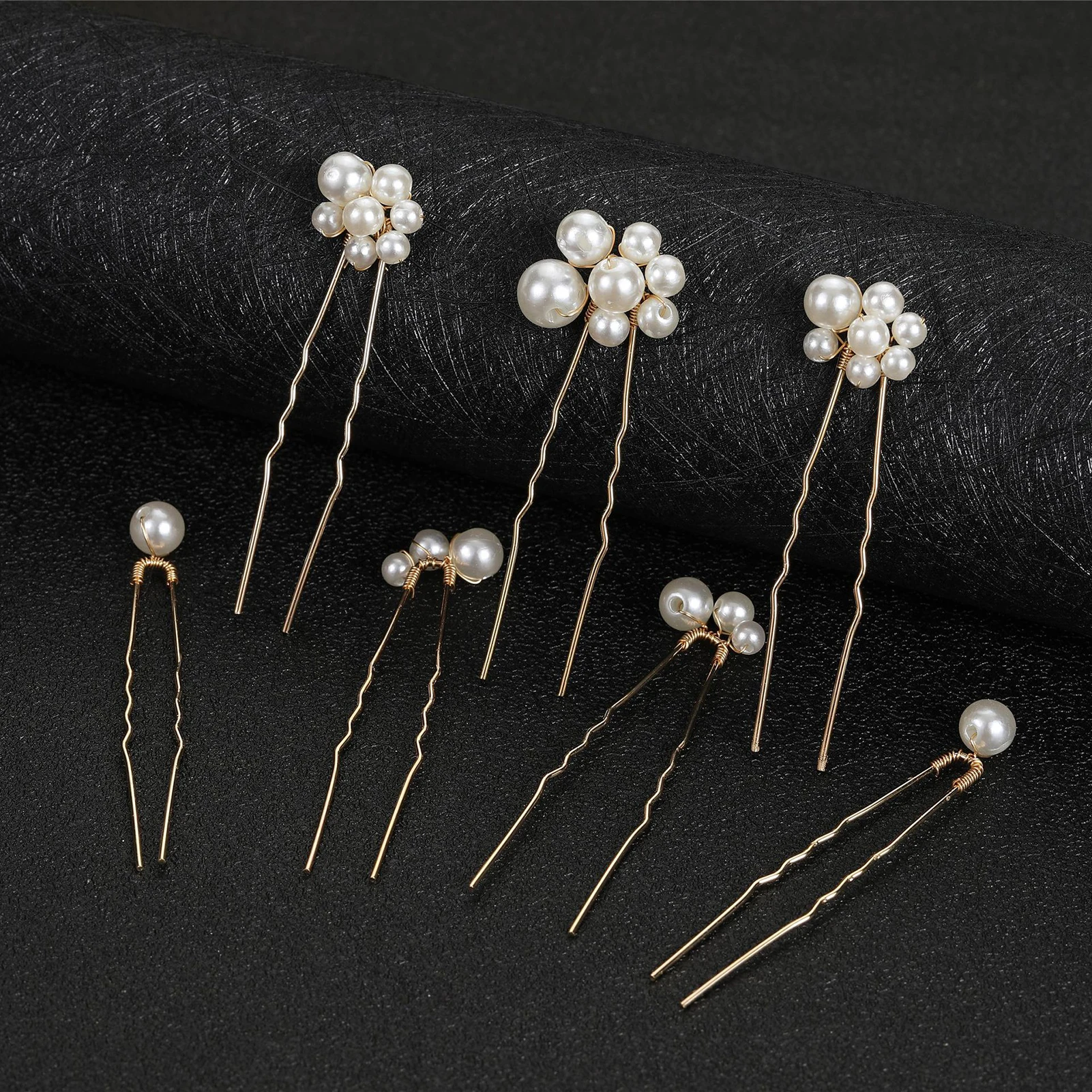 

U Shaped Hair Sticks Bride Wedding Hair Jewelry Artificial Pearls Hair Clips Bridesmaids Women Party Hair Styling Accessories