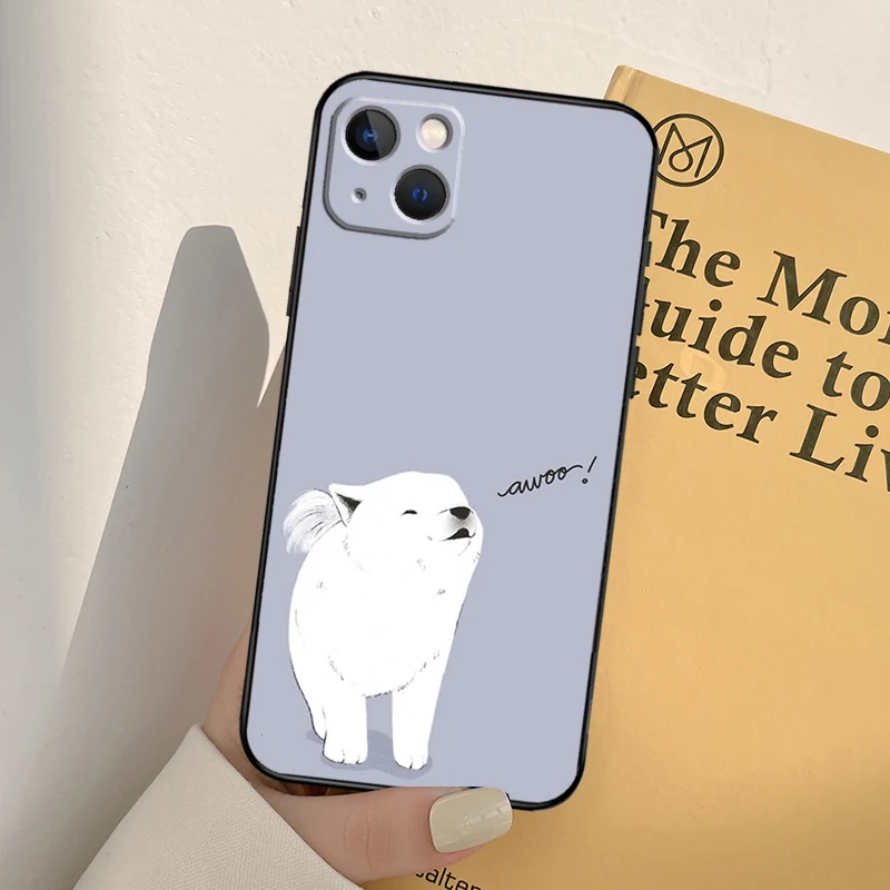 Etui Samoyed Puppy do iPhone'a 16 15 14 Pro Max Plus 13 Pro Max 11 12 Mini Cover Coque — zdjęcie 3