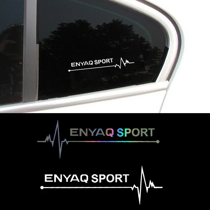 Vinyl Reflective Car Side Window Sticker Decorative Decal for Skoda ENYAQ Logo Fabia Kodiaq Kamiq Octavia Superb Karoq Rapid