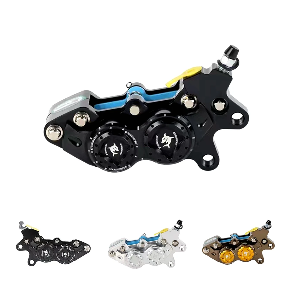 Motorcycle E-scooter Universal 40mm Mount Brake Caliper 4Piston 4*30mm For Honda Kawasaki Suzuki Yamaha RSZ Niu M3 Dirt Bike