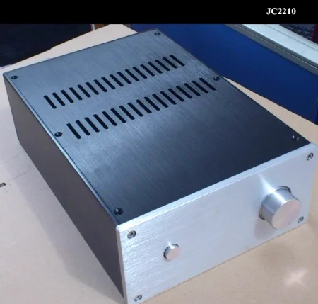 

JC2210 Полностью алюминиевый корпус усилителя мощности/корпус усилителя для наушников/корпус усилителя DIY Box (220 × 100 × 311 мм)