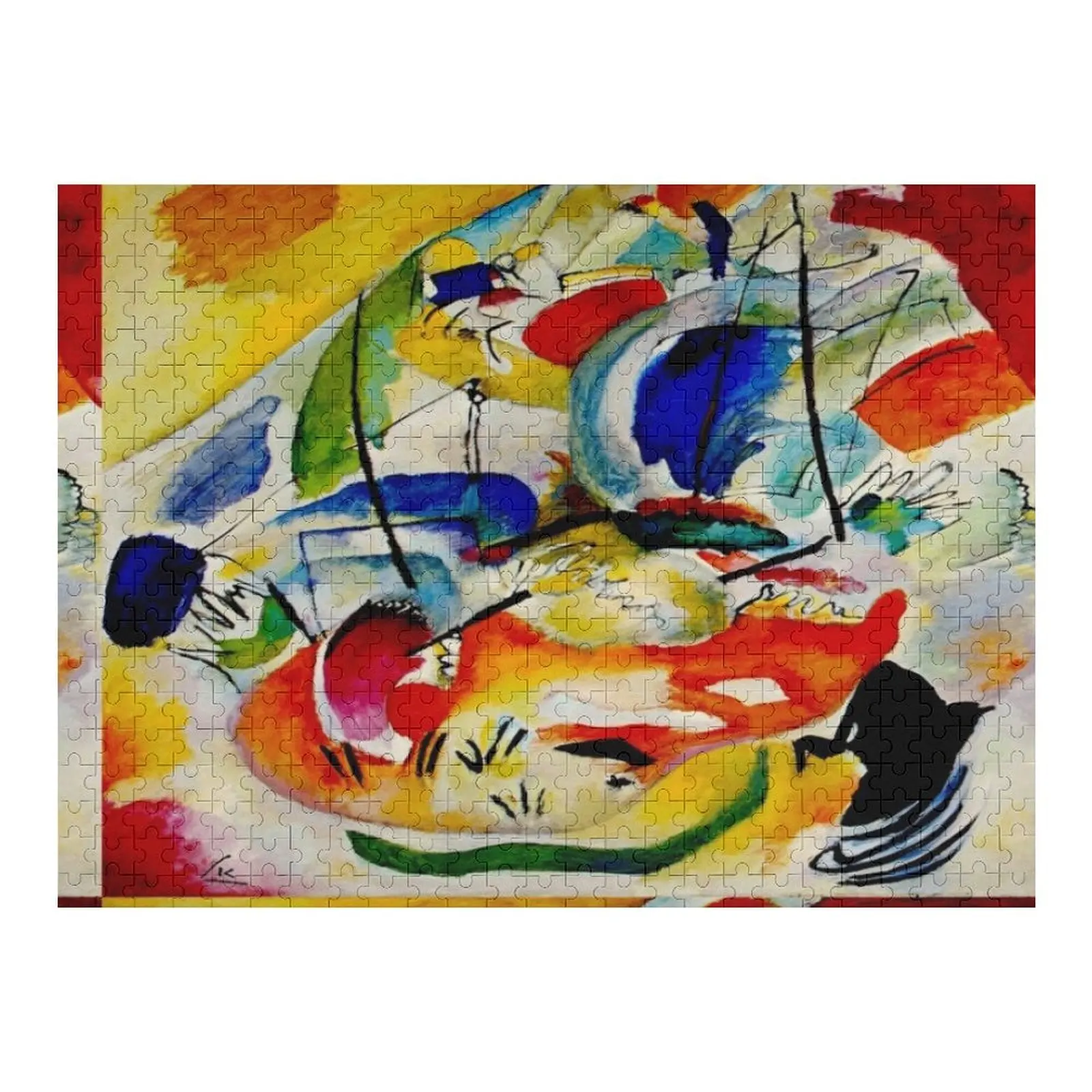 

Василий Кандинский Импровизация 31-Морская битва Кандинский Абстрактное искусство Пазл Персонализированная детская игрушка-головоломка