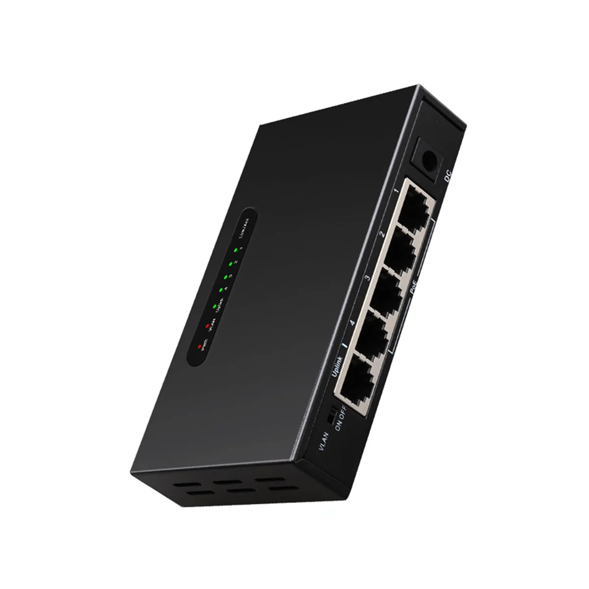 Desktop Ethernet Rede Switch, RJ45, PoE, EUA Plug