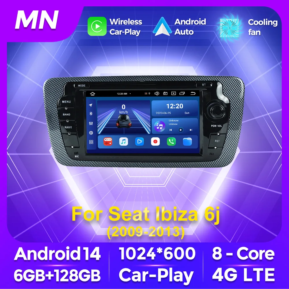 EU Duty Free Shop 2 Din Android Stereo 8 Core Autoradio Car FM Radio Player Smarts Host unit For Seat Ibiza 6j 2009-2013 MK4 FR