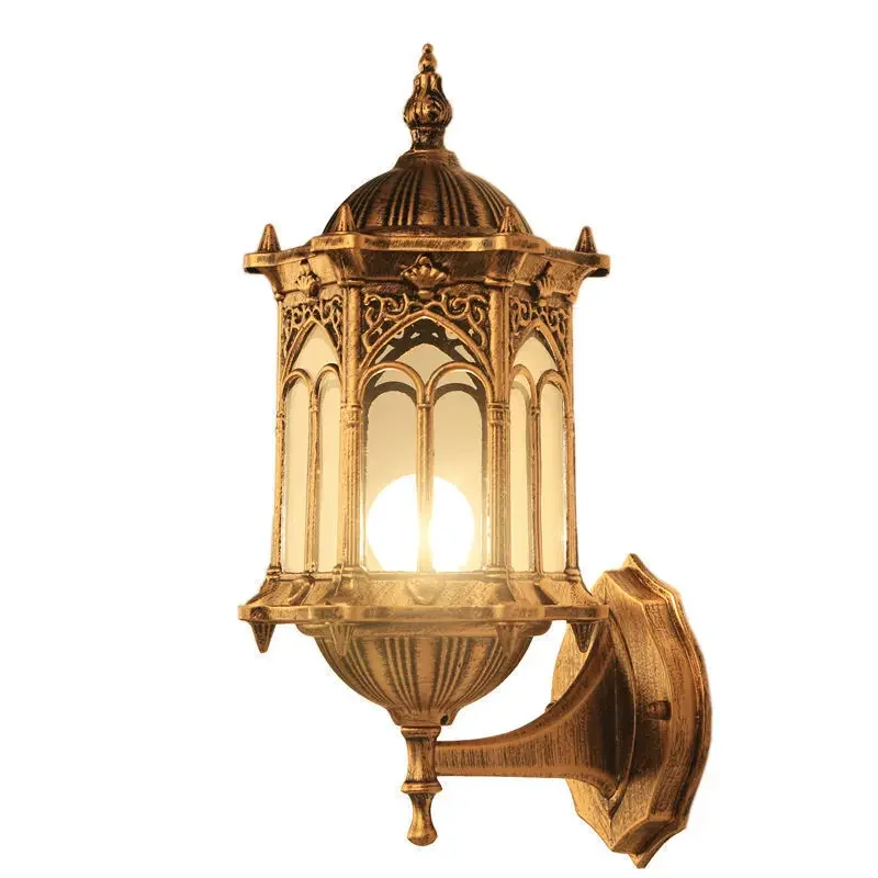 

Retro Outdoor Waterproof Antirust E27 Wall Lamp Garden Gateway Sconce Courtyard Corridor Villa Bra Residential Balcony Lights